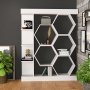 HANAH HOME Polica za knjige Sueno White - slika 1