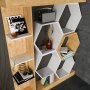 HANAH HOME Polica za knjige Sueno White Oak - slika 2