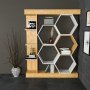 HANAH HOME Polica za knjige Sueno White Oak - slika 3
