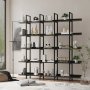 HANAH HOME Polica za knjige Loft Black - slika 1