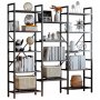 HANAH HOME Polica za knjige Loft Brown - slika 3