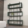 HANAH HOME Polica za knjige Bruti Green Black - slika 1