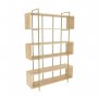 HANAH HOME Polica za knjige Bruti Oak Gold - slika 3