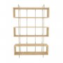 HANAH HOME Polica za knjige Bruti Oak Gold - slika 4
