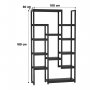HANAH HOME Polica za knjige Zen Black - slika 4