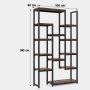 HANAH HOME Polica za knjige Zen Brown - slika 4