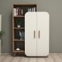 HANAH HOME Polica za knjige Form Walnut Cream - slika 3