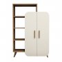 HANAH HOME Polica za knjige Form Walnut Cream - slika 5