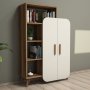 HANAH HOME Polica za knjige Form Walnut Cream - slika 1