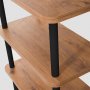 HANAH HOME Polica za knjige Raca Black - slika 2