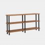 HANAH HOME Polica za knjige Raca Black - slika 3