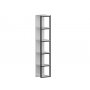 HANAH HOME Polica za knjige Texas Black White - slika 2