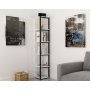 HANAH HOME Polica za knjige Texas Black White - slika 1