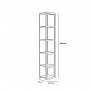 HANAH HOME Polica za knjige Texas White White - slika 3