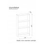 HANAH HOME Polica za knjige Cella - White - slika 3