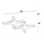HANAH HOME Zidna polica Susen 2 White - slika 3