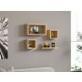 HANAH HOME Zidna polica Babi Sapphire Oak - slika 1