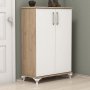 HANAH HOME Cipelarnik Asta Walnut White - slika 1