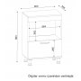 HANAH HOME Kuhinjski ormarić Merkur White - slika 5