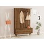 HANAH HOME Cipelarnik sa čivilukom Lala Walnut - slika 1