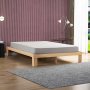 HANAH HOME Bračni krevet Soft Lacquared 160 Light Brown - slika 1
