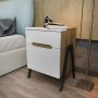 HANAH HOME Noćni stočić Neva Walnut White - slika 2