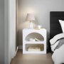 HANAH HOME Noćni stočić Lorin White - slika 5