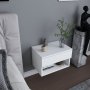 HANAH HOME Noćni stočić Jamot White - slika 2
