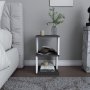 HANAH HOME Noćni stočić Carter Anthracite White - slika 1