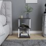 HANAH HOME Noćni stočić Carter Dark Oak White - slika 1