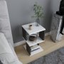 HANAH HOME Noćni stočić Carter White Dark Oak - slika 2