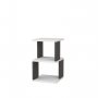 HANAH HOME Noćni stočić Carter White Dark Oak - slika 4