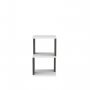HANAH HOME Noćni stočić Carter White Dark Oak - slika 5