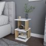 HANAH HOME Noćni stočić Carter White Oak - slika 3
