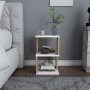 HANAH HOME Noćni stočić Carter White Oak - slika 1