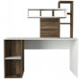 HANAH HOME Radni sto Coral White Walnut - slika 3