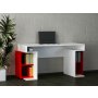 HANAH HOME Radni sto Monument White Red - slika 1