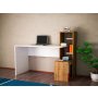 HANAH HOME Radni sto Side White Walnut - slika 2