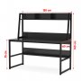 HANAH HOME Radni sto Majestic Black - slika 4