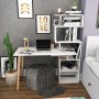 HANAH HOME Radni sto Vina White - slika 1