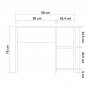 HANAH HOME Radni sto Mundus White - slika 5