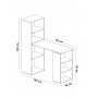 HANAH HOME Radni sto Last White - slika 4