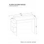 HANAH HOME Radni sto Alaska, White - slika 3