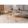 HANAH HOME Set stolova Islo Natural Gold - slika 1