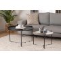 HANAH HOME Set stolova Mandy Athracite - slika 2