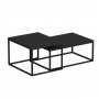 HANAH HOME Set stolova Leka Black - slika 3