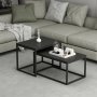 HANAH HOME Set stolova Leka Black - slika 1