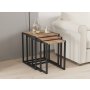 HANAH HOME Set stolova Tali Black Atlantic Pine - slika 1