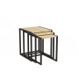 HANAH HOME Set stolova Tali Black Sapphire Oak - slika 3