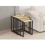 HANAH HOME Set stolova Tali Black Sapphire Oak - slika 1